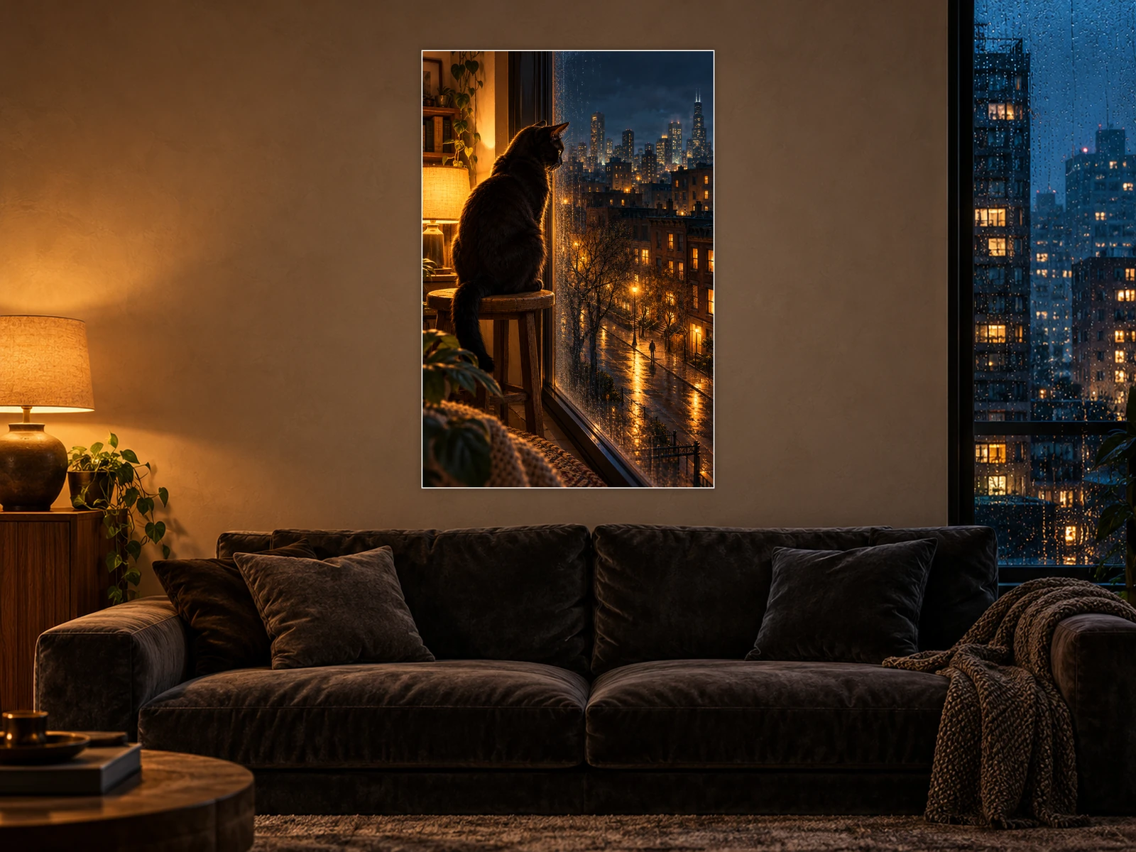 The Night Watch unframed poster displayed in a living room